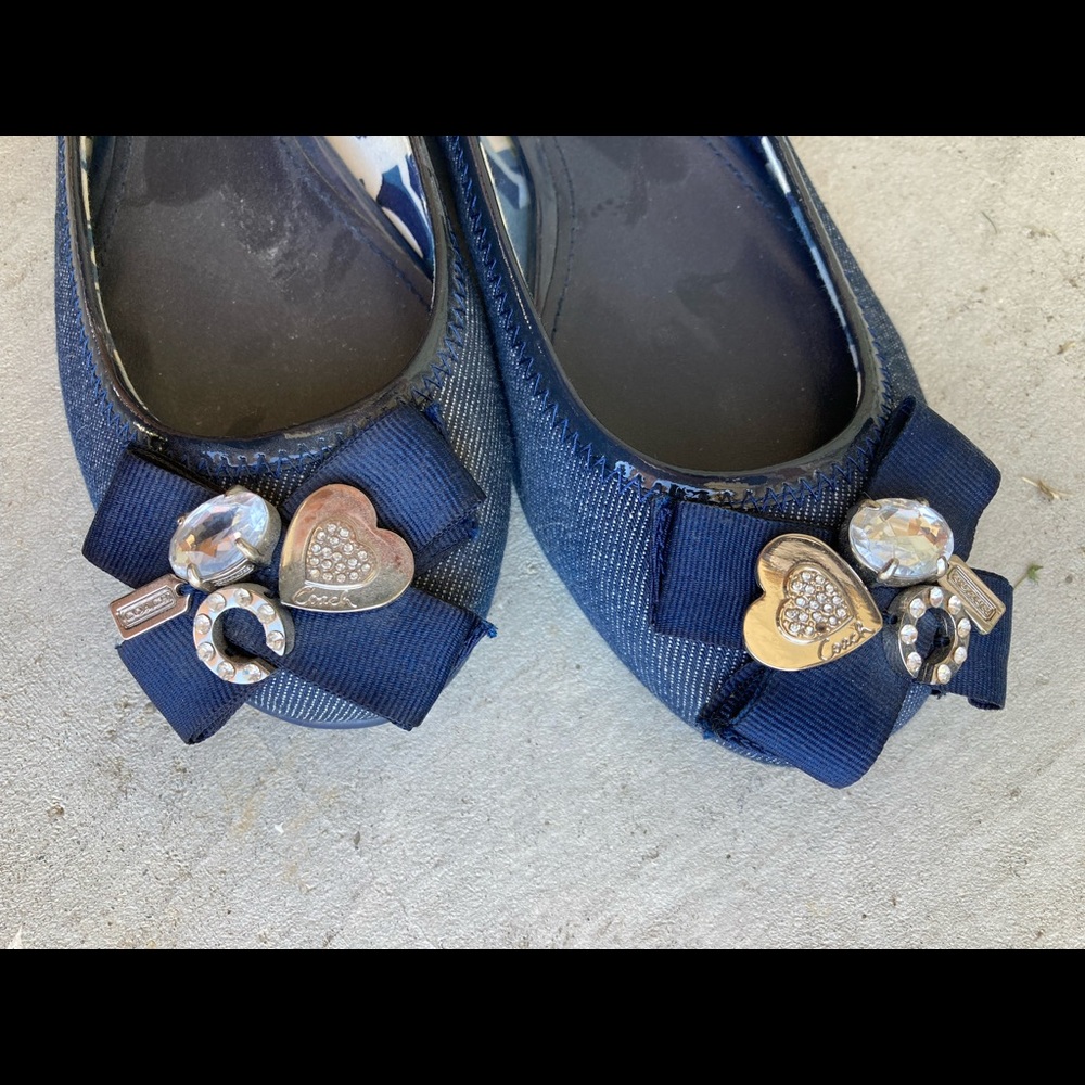 Coach and Poppy Flats Blue